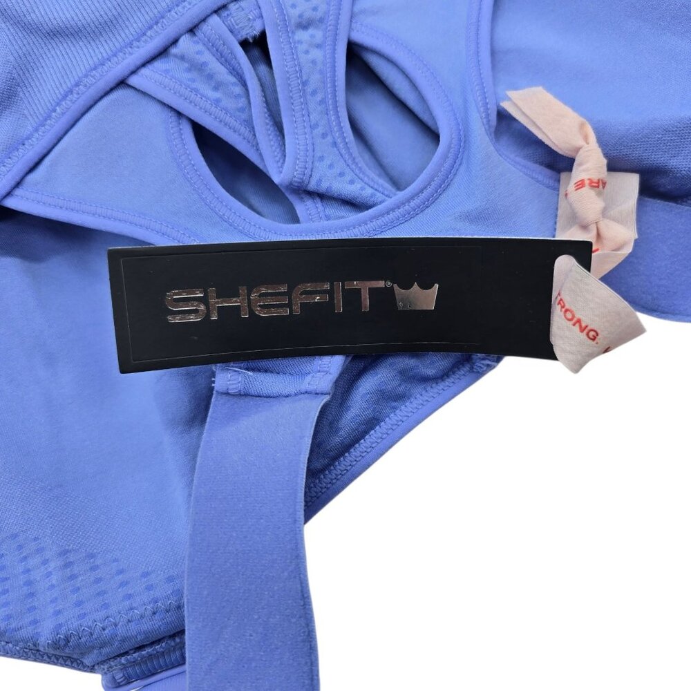 Shefit 3Luxe Low Impact Periwinkle Sports Bra With Front Zip Size 3luxe NWT x2 - Picture 3 of 6